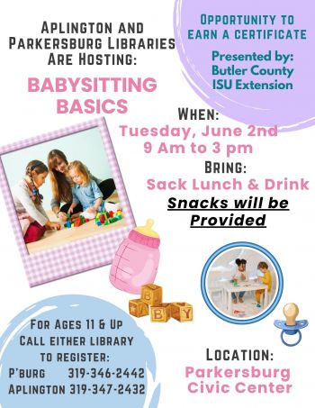 Babysitting class flyer